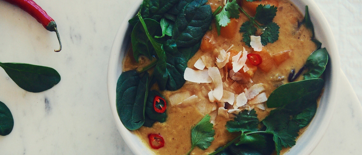 Coconut dahl soup