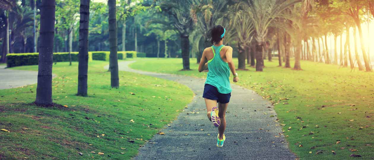 Woman jogging in the park