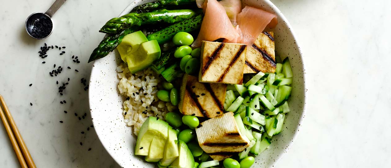 Spicy tofu poke bowl | Blackmores