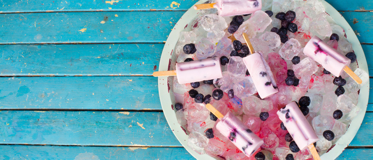 Wild Blueberry Coconut Ice Pops